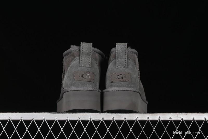 UGG Classic Ultra Mini Platform 3CM Wool Blend Mini Short Boots - 1135092