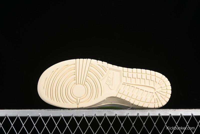 Nike SB Dunk Low Stone Island Collaboration - Spring Green Anniversary High-End Custom Low-Top Casual Sneakers - XB3802-348