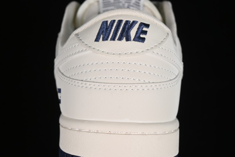 Nike SB Dunk Low Supreme Collaboration - Classic Beige Blue Anniversary High-End Custom Low-Top Casual Skate Shoes - XX8888-003