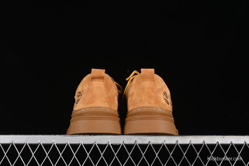 Timberland Low-Top Casual Shoes for Men - 24SS Autumn Collection with Oil-Resistant Italian Leather & Anti-Slip Rubber Outsole - TB73535YELLOW