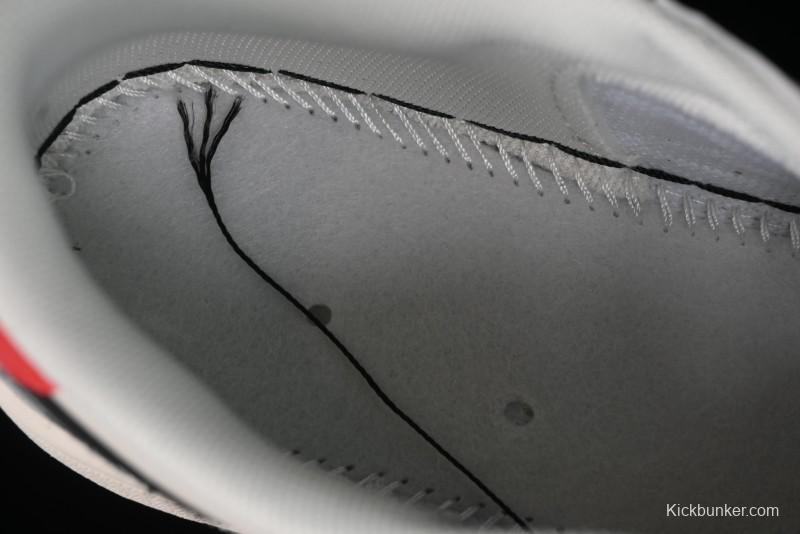 Nike Travis Scott x Fragment Design x Air Jordan 1 Low OG SP AJ1 Gucci Collaboration - Black Grey Pattern Low Top Casual Sneakers - XY2688-117