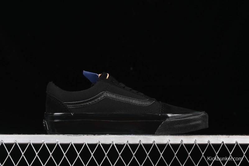 Vans Old Skool Premium Black Suede Retro Skate Shoes - VN000CXTBKA