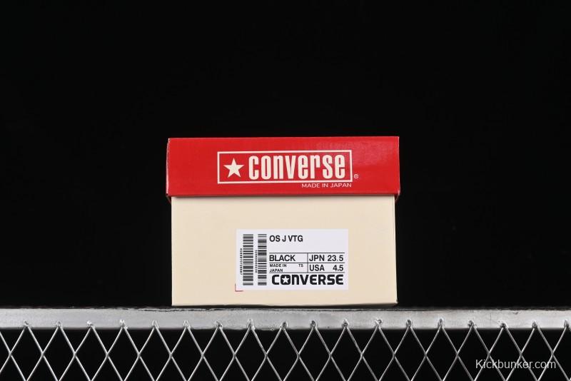 Converse One Star J Vtg Suede Low-Top Casual Sneakers in Retro Black and White - M.C3