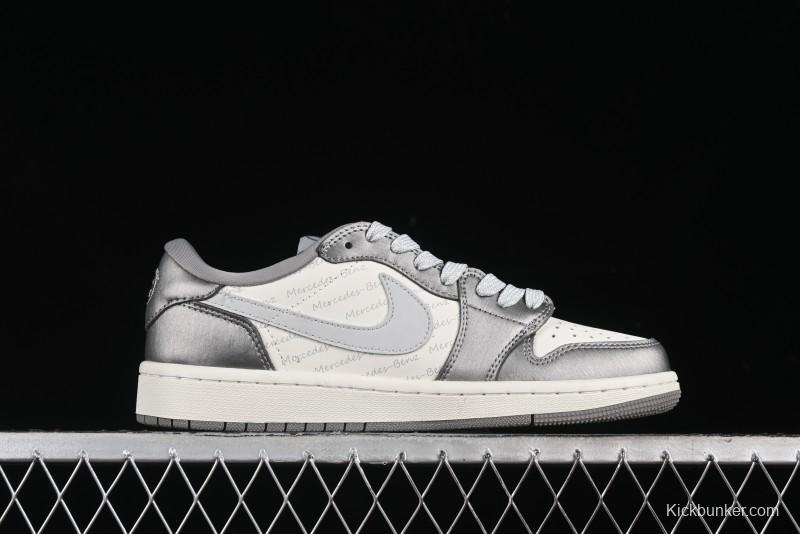 Nike Travis Scott x Fragment Design x Air Jordan 1 Low OG SP AJ1 Culture Casual Sneakers - AG3702-802