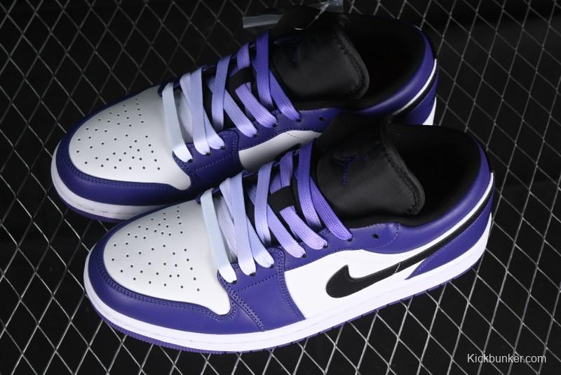 Nike Air Jordan 1 Low AJ1 Grape Purple Low-Top Basketball Shoes - 553558-500