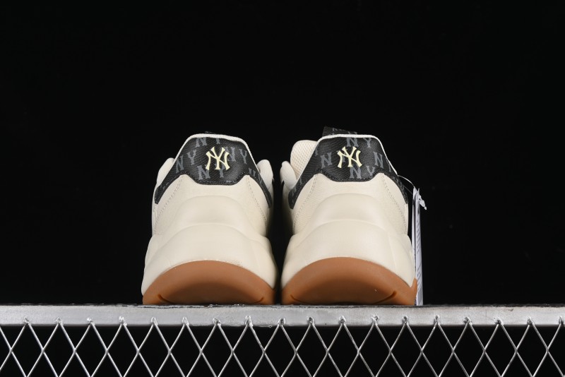 New York Yankees MLB Bigball Chunky Embo Monogram Thick Sole Sandals - 3ASHBEM4N50IVS