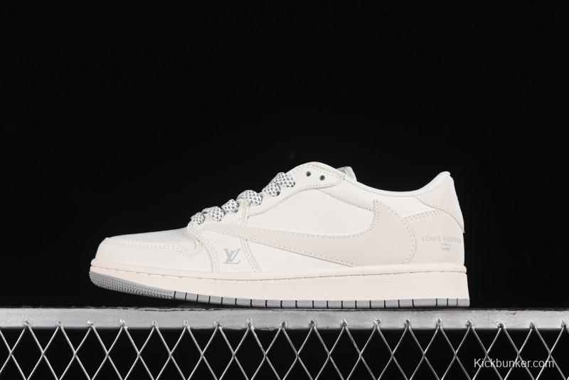 Nike Travis Scott x Fragment Design x Air Jordan 1 Low OG SP AJ1 LV Collaboration - XZ1268-002