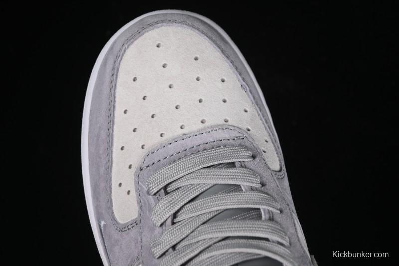 Nike Air Force 1 '07 Low The North Face Collaboration - Silver Grey Pigskin Sneakers - KK3333-004