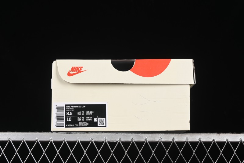 Nike Air Force 1 '07 Low Dior Collaboration - Beige Green Swoosh Low-Top Casual Sneakers - KK1988-010