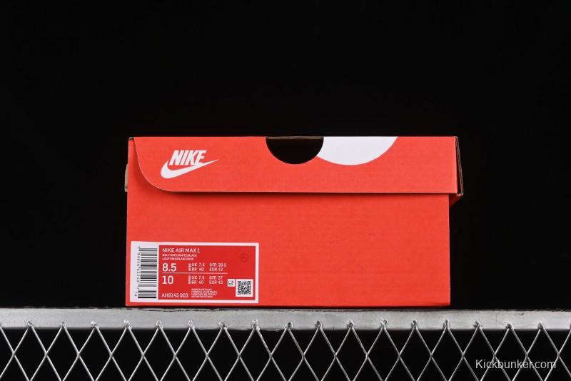 Nike Air Max 1 Retro Running Shoes with Half-Sole Air Cushion - AH8145-003