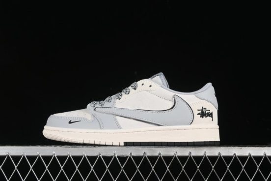 Nike Travis Scott x Fragment Design x Air Jordan 1 Low OG SP AJ1 Retro Sneakers - SJ2068-122