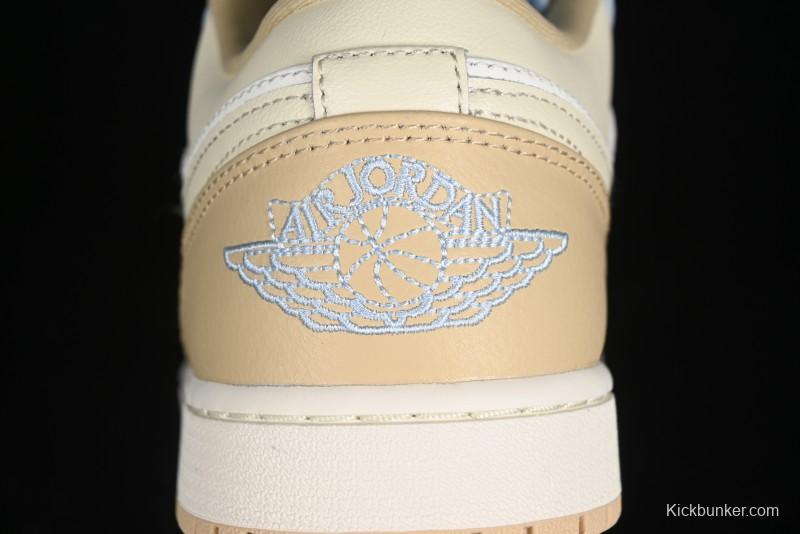 Nike Air Jordan 1 Low OG AJ1 White Brown Low Top Casual Basketball Shoes - HQ4186-111