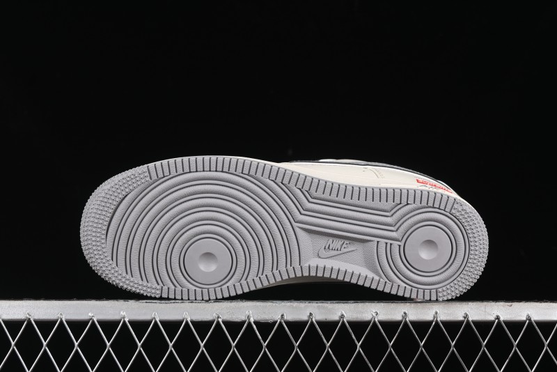 Nike Air Force 1 '07 Low Stone Island Supreme Collaboration Off-White Star Grey Low-Top Casual Sneakers - BB1616-303