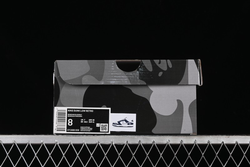 Nike SB Dunk Low Bape Collaboration Anniversary Edition Customized Low-Top Casual Sneakers - XY1688-008