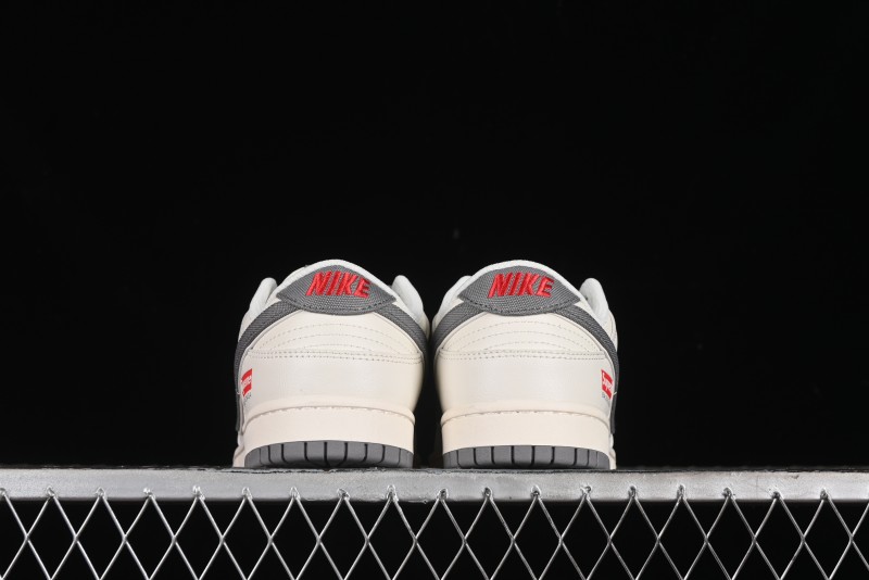 Nike SB Dunk Low Supreme Collaboration - Beige Canvas Swoosh Anniversary High-End Custom Low-Top Casual Sneakers - XX2025-108