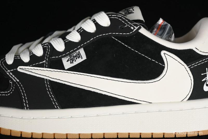 Nike Travis Scott x Fragment Design x Air Jordan 1 Low OG SP AJ1 Retro Sneakers - JH6089-004