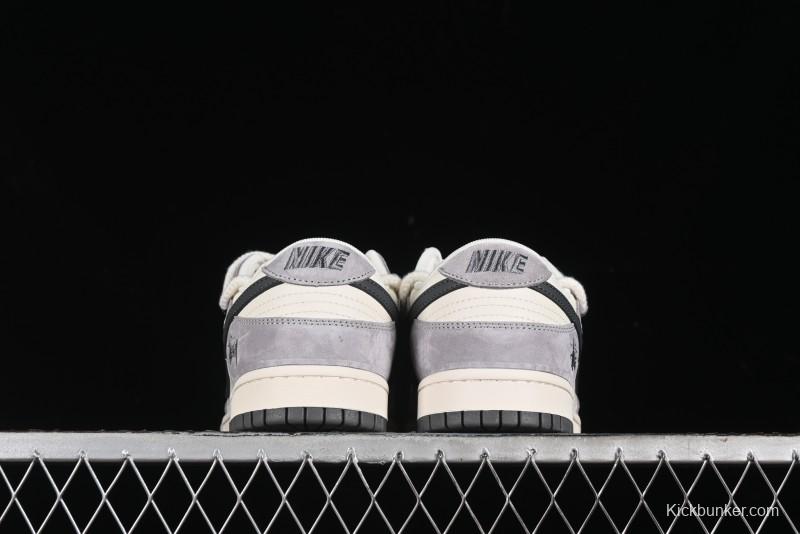 Nike SB Dunk Low Stussy Anniversary Custom Low-Top Casual Skate Shoes - SJ2068-295