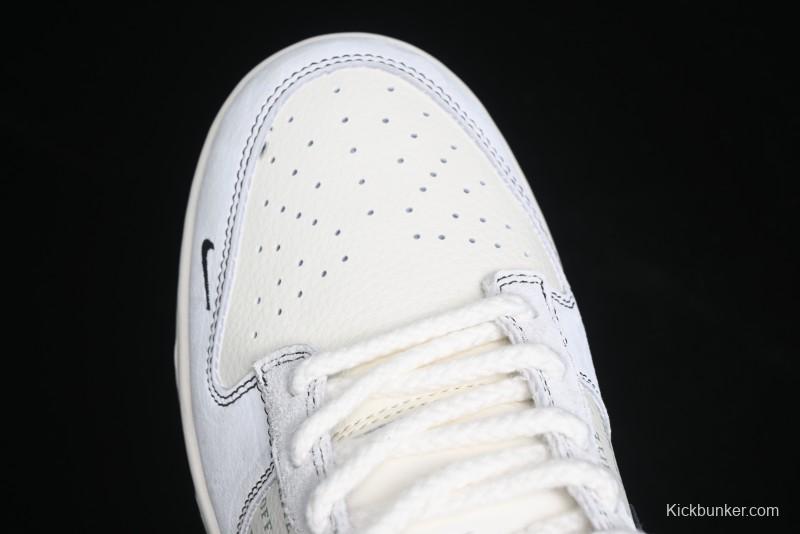 Nike SB Dunk Low OFF-WHITE Collaboration Anniversary High-End Custom Sneakers - YX5066-212