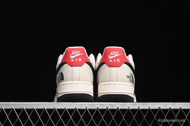 Nike Air Force 1 '07 Low The North Face Collaboration - Beige Black Red Sole Low-Top Casual Sneakers - XZ6188-309