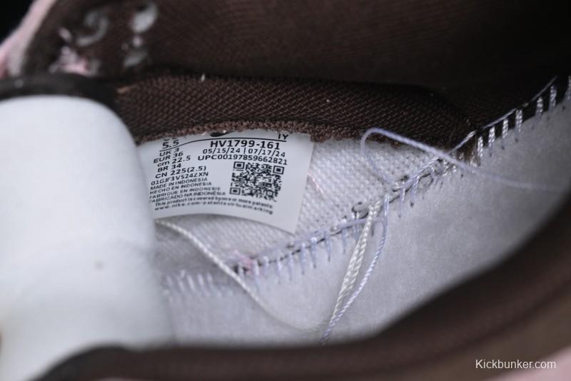 Nike Dunk Low 85 Double Swoosh Series Strawberry Chestnut SB Low Top Casual Skate Shoes - HV1799-161