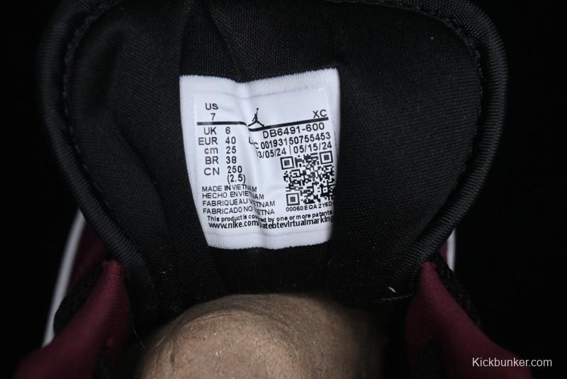 Nike Air Jordan 1 Low AJ1 Black Wine Red Metallic Wings DB6491-600