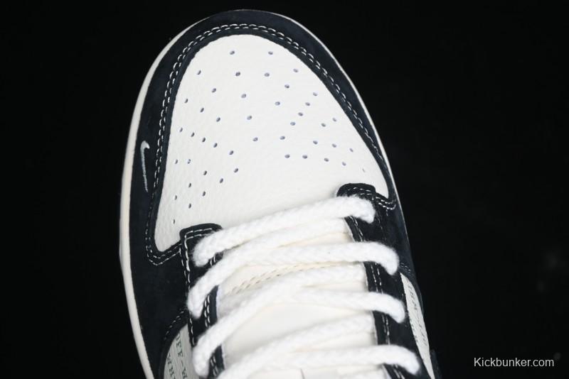 Nike SB Dunk Low Off-White Collaboration - Anniversary High-End Custom Low-Top Casual Skate Shoes - YX5066-211