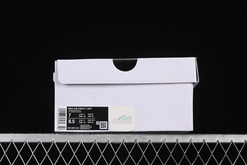 Nike Air Force 1'07 Low "Keep Smile" Casual Lace-Up Sneakers - DZ1328-112