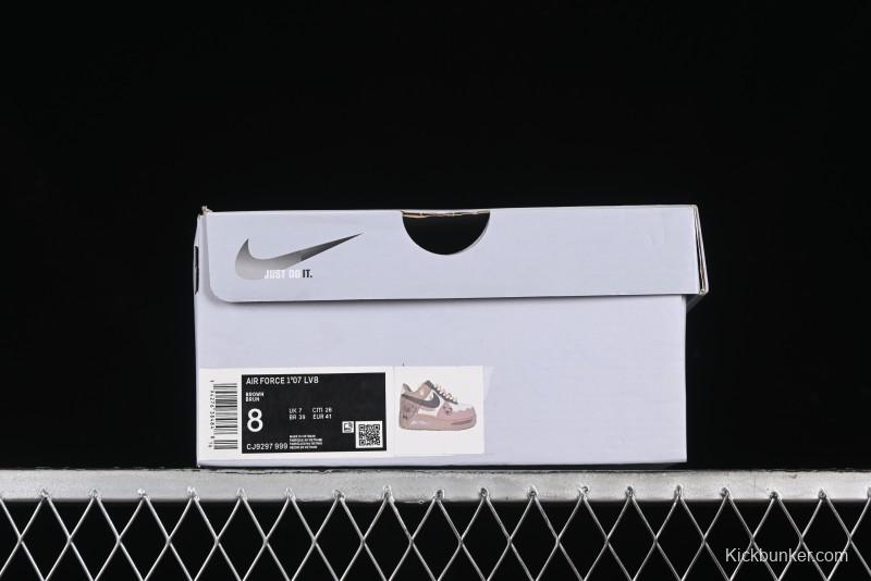 Nike Air Force 1 '07 Low Maillard Bear Casual Sneakers - CJ9297-999