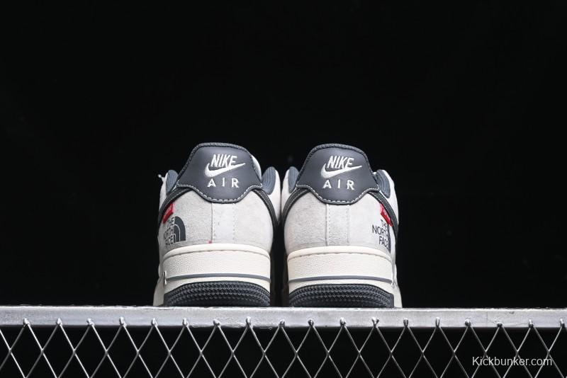 Nike Air Force 1 '07 Low Supreme The North Face Collaboration - Grey Black Red Logo - XZ6188-112