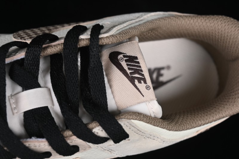 Nike SB Dunk Low Dior Collaboration Cream Coffee Floral Swoosh Anniversary Custom Low-Top Casual Sneakers - DJ2024-097