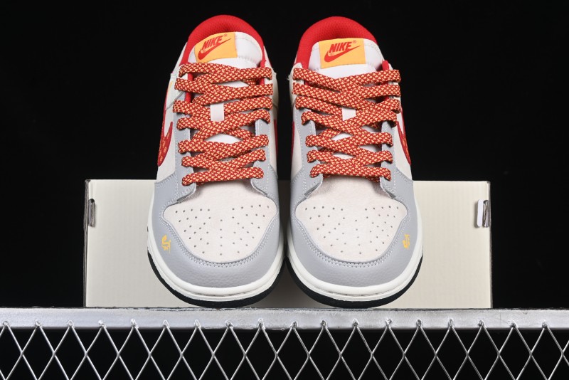 Nike SB Dunk Low Year of the Snake Series Monogram Red Swoosh Anniversary Custom Low-Top Casual Skate Shoes - DJ2024-081