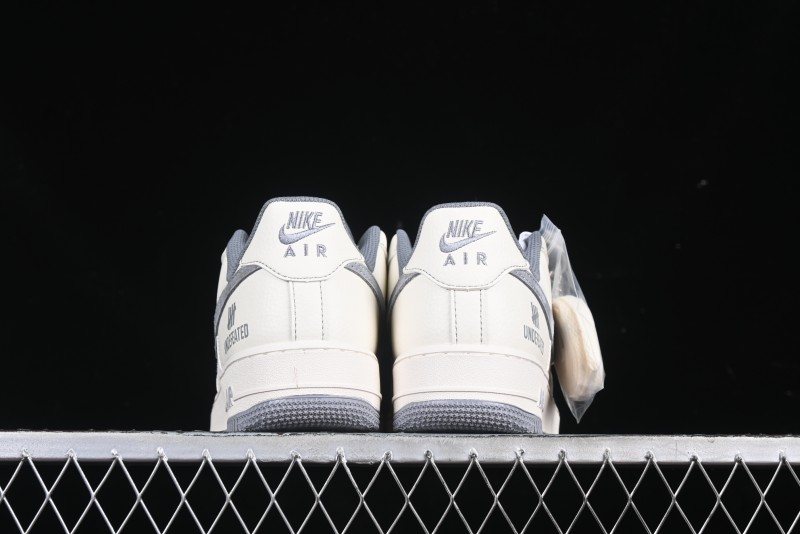 Nike Air Force 1 '07 Low UN Collaboration Pigskin Grey Stitch Low-Top Casual Sneakers - BB7518-018