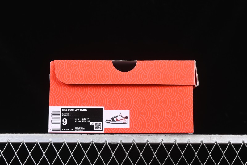 Nike SB Dunk Low Supreme Year of the Snake Limited Edition Red Black Snake Print Anniversary Custom Low-Top Casual Skate Shoes - XS1086-014