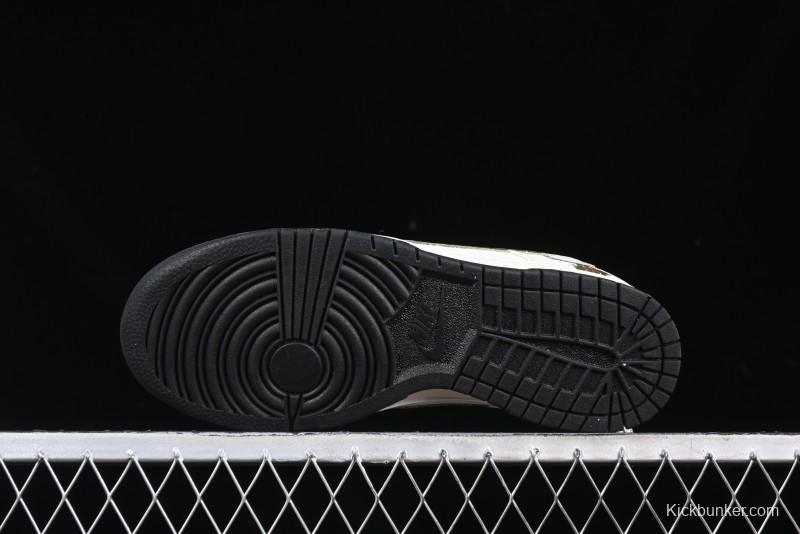 Nike SB Dunk Low UN Collaboration Year of the Snake Limited Edition Green Snake Swoosh Anniversary Custom Low-Top Casual Sneakers - DJ2024-070