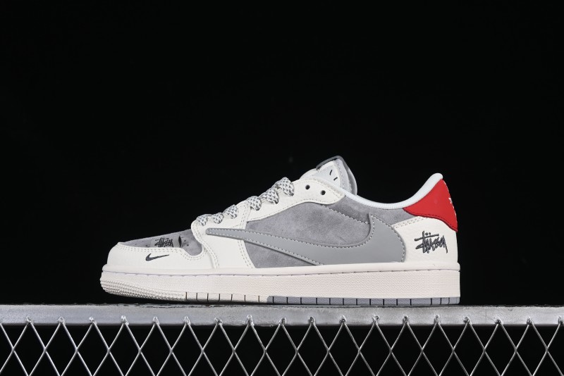 Nike Travis Scott x Fragment Design x Air Jordan 1 Low OG SP AJ1 Low Top Casual Sneakers - SJ2068-130
