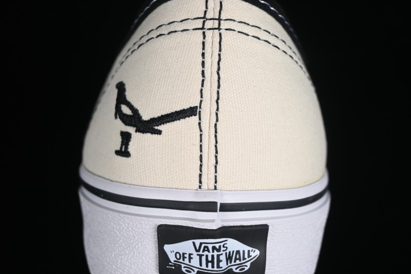 Vans Authentic Peace Dove Series Classic Canvas Patchwork Low-Top Skate Shoes - VN0009VBPB