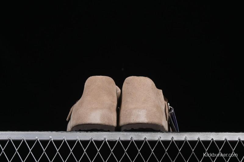 Birkenstock London BS Unisex Slip-On Comfort Shoes with Soft Suede Leather and Lambswool Insole - G.D4