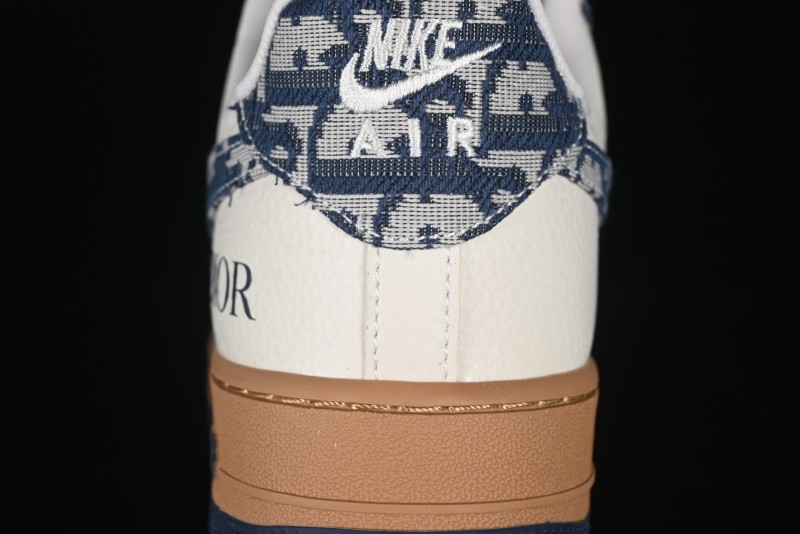 Nike Air Force 1 '07 Low Dior Collaboration Grey Knit Casual Sneakers - KK1988-052