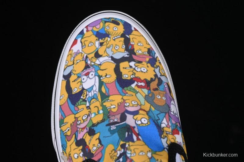 Vans Slip-on Pro Simpson Family All Over Print Low Top Skate Shoes - VN0A3WMD1TJ