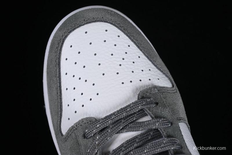 Nike Dunk Low SB Grey Gum Retro Skate Shoes with Suede Overlays - FV0389-100