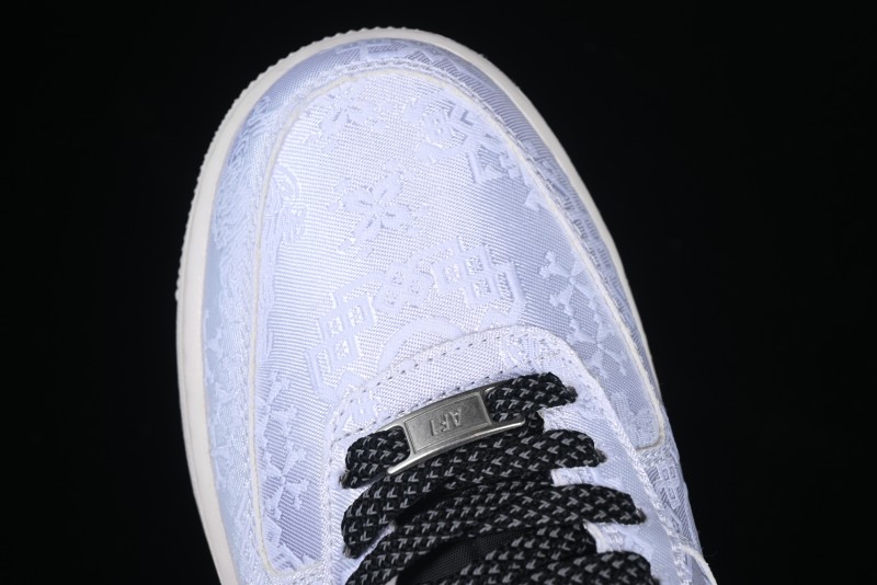 Nike Air Force 1 '07 Low North Face Edison Chen Collaboration White Silk Dual-Tone Casual Sneakers - DM6868-054