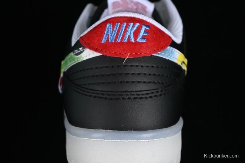 Nike SB Dunk Low Multi-Color Crystal Anniversary Customized Low-Top Casual Skate Shoes - JH8039-935