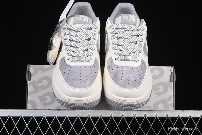 Nike Air Force 1 '07 Low The North Face x CDG Light Bone Swoosh Casual Sneakers - BB7518-014