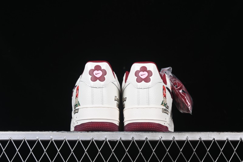 Nike Air Force 1 '07 Low "Grandma Christmas" Limited Edition Custom Casual Sneakers - FZ5068-616