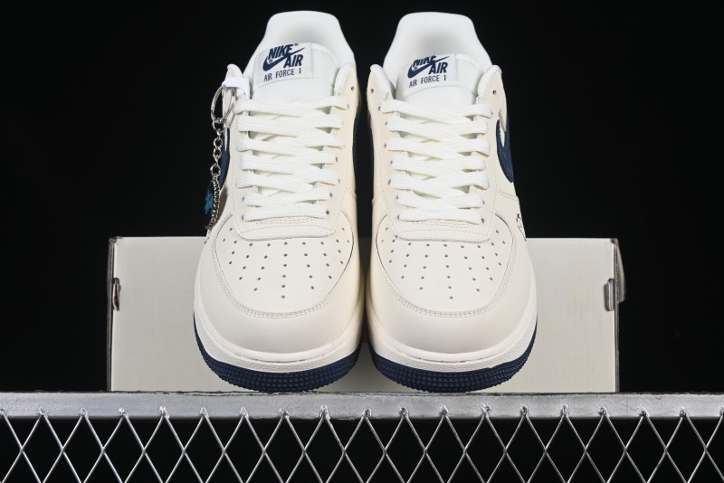 Nike Air Force 1 '07 Low Stussy Supreme Collaboration Checkerboard Beige Low-Top Casual Sneakers - DF0188-037