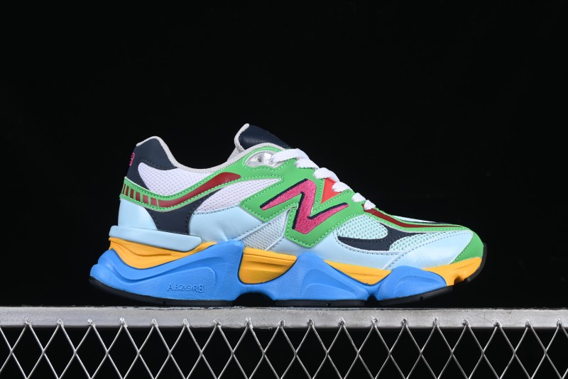 New Balance 9060 Retro Casual Running Sneakers with ABZORB Cushioning Technology - U9060NBN