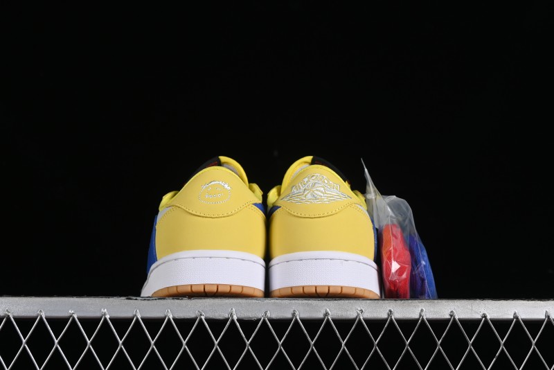 Nike Travis Scott x Air Jordan 1 Low OG Retro Sneakers with Reverse Swoosh - DZ4137-700