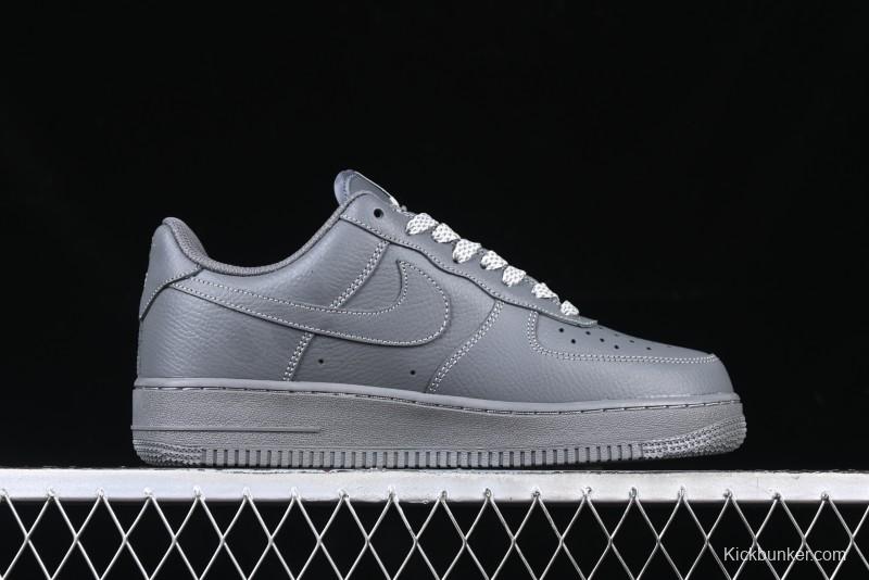 Nike Air Force 1 '07 Low Custom Graffiti Broken Swoosh Casual Sneakers - DM0970-132