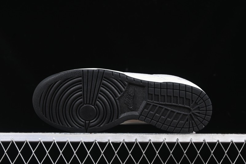 Nike SB Dunk Low Stussy Collaboration Barcode Embroidery Grey Hook Anniversary Custom Low-Top Casual Skate Shoes - DJ2024-054