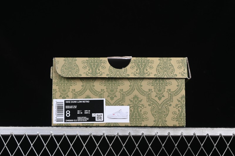 Nike SB Dunk Low Gucci Collaboration Dark Pattern Grey Swoosh Anniversary Custom Low-Top Casual Skate Shoes - DM6868-013
